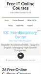 Mobile Screenshot of freeitonlinecourses.com